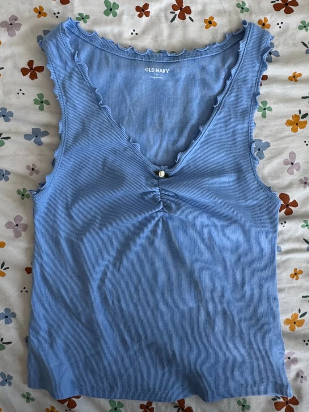 Old Navy Cinched Rib-Knit Tank Top